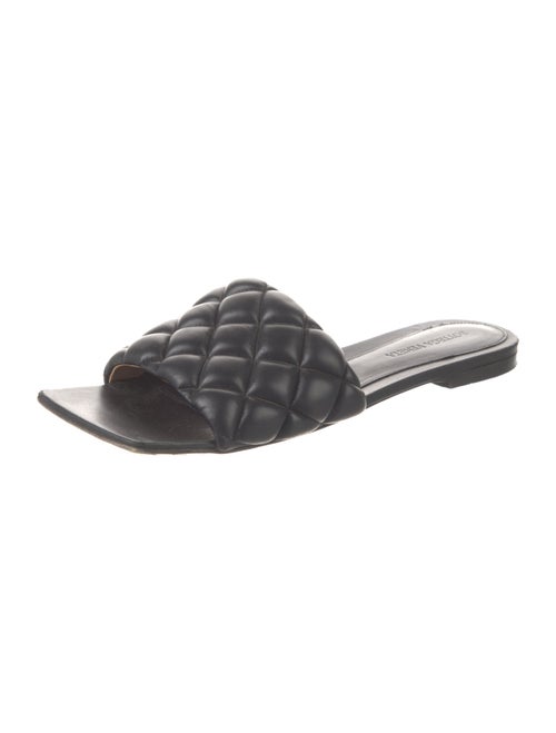 Bottega Veneta Quilted Pattern Leather Slides