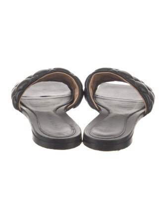 Bottega Veneta Quilted Pattern Leather Slides