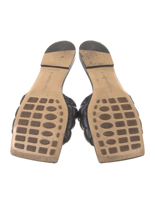 Bottega Veneta Quilted Pattern Leather Slides