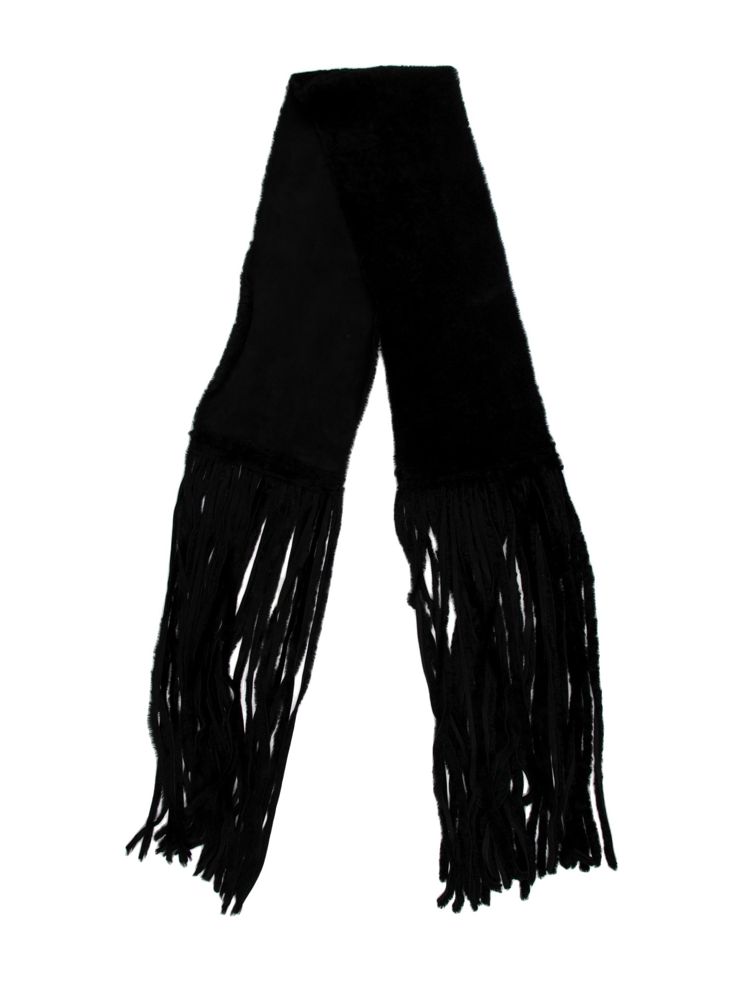 Bottega Veneta Shearling Striped Scarf