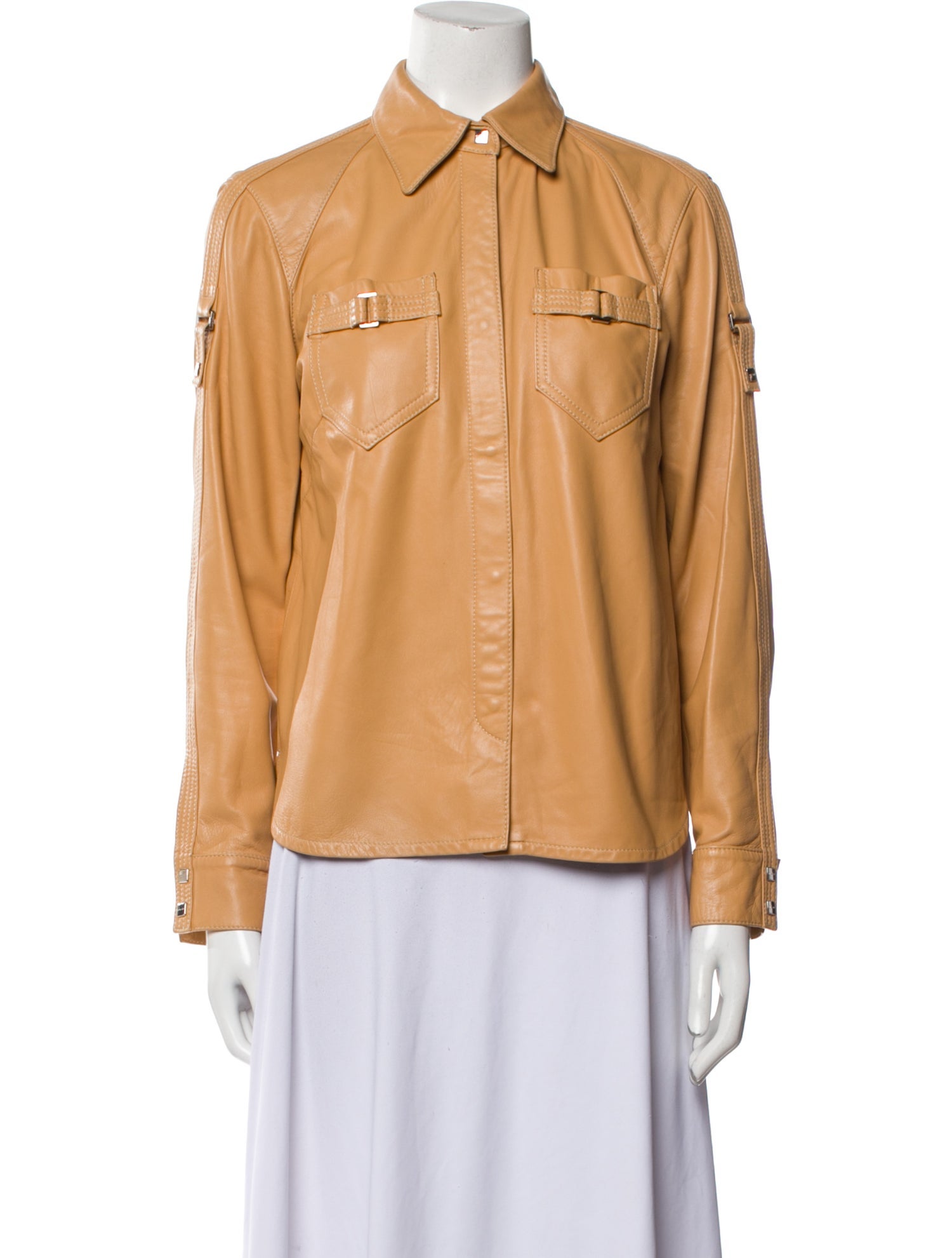 Bottega Veneta Leather Utility Jacket