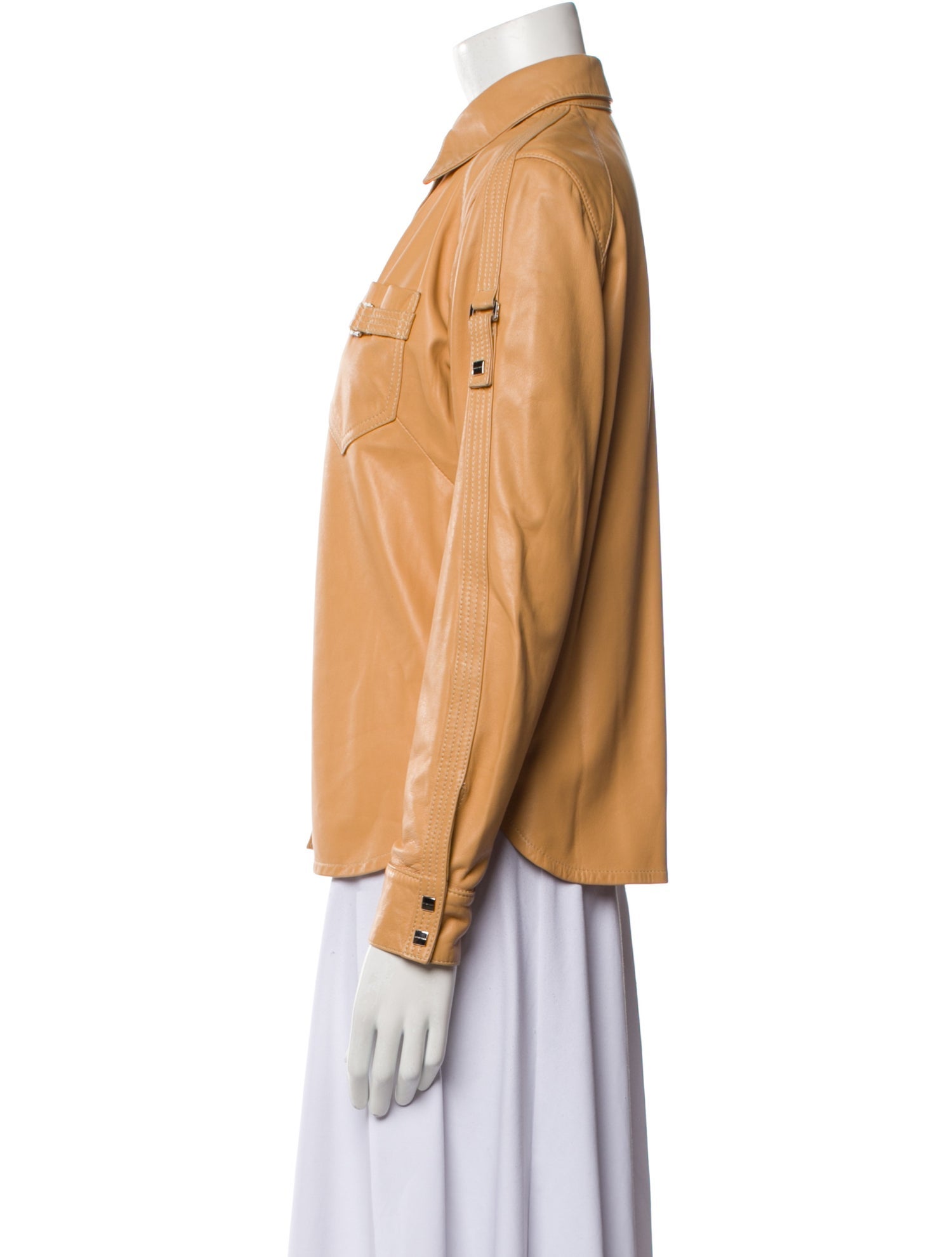 Bottega Veneta Leather Utility Jacket