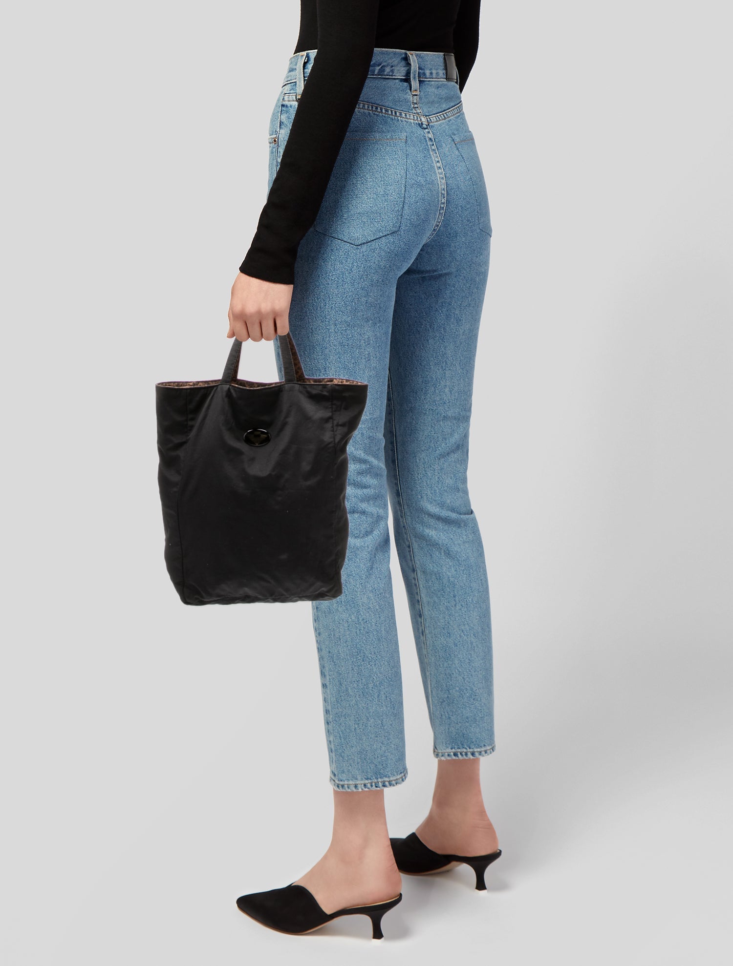 Bottega Veneta Nylon Top Handle Bag