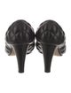 Bottega Veneta Quilted Pattern Leather Pumps