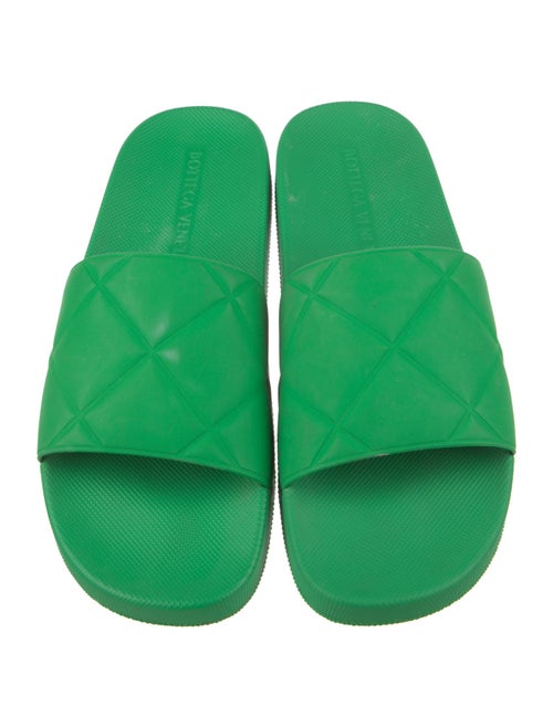 Bottega Veneta Intrecciato Weave Rubber Slides