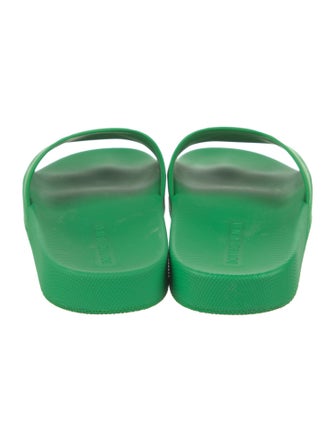 Bottega Veneta Intrecciato Weave Rubber Slides