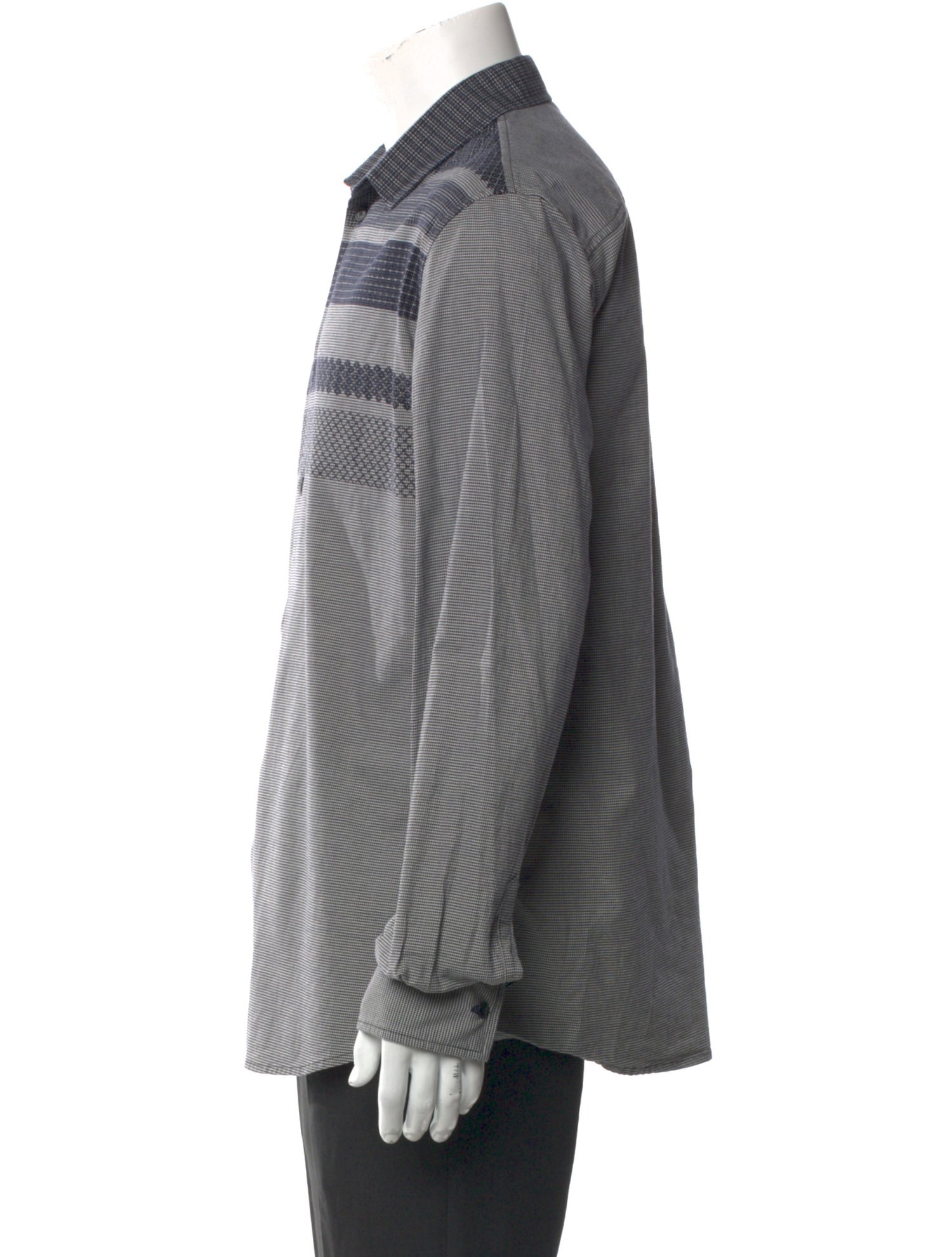 Bottega Veneta Plaid Print Long Sleeve Shirt