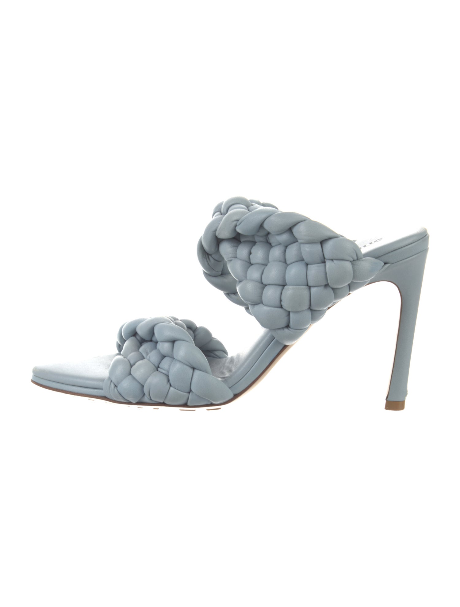 Bottega Veneta Intrecciato Weave Leather Slides