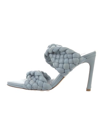 Bottega Veneta Intrecciato Weave Leather Slides