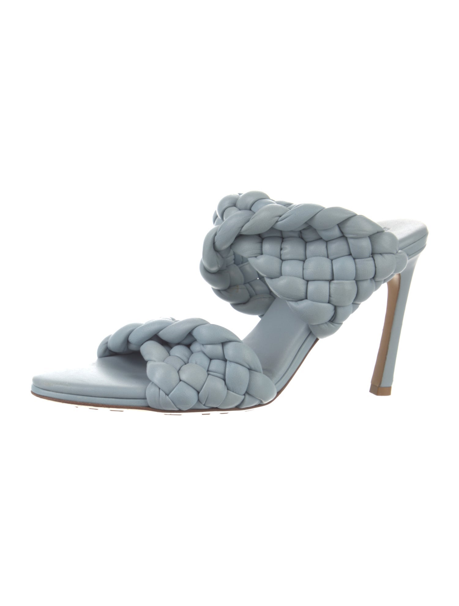 Bottega Veneta Intrecciato Weave Leather Slides