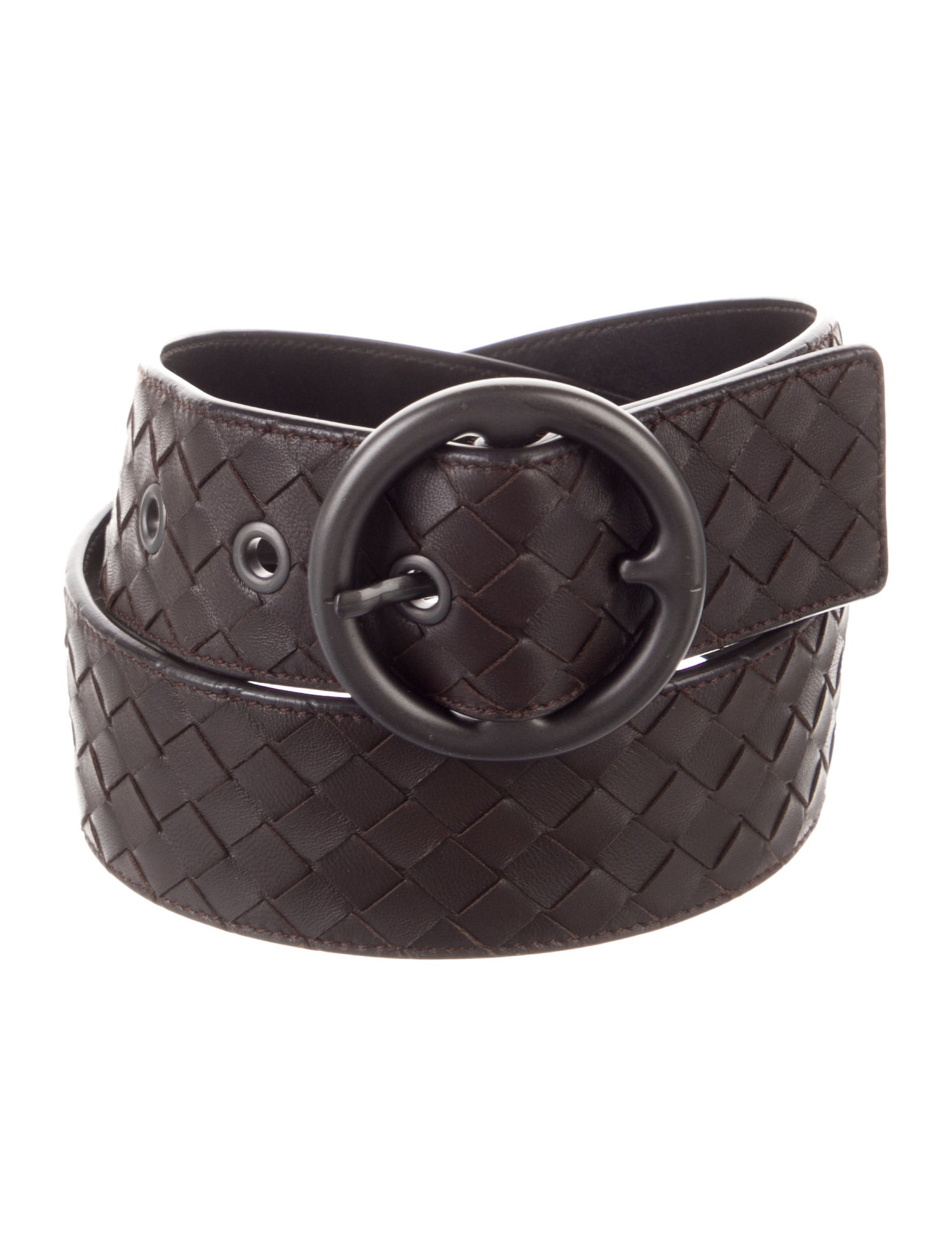 Bottega Veneta Intrecciato Weave Leather Belt