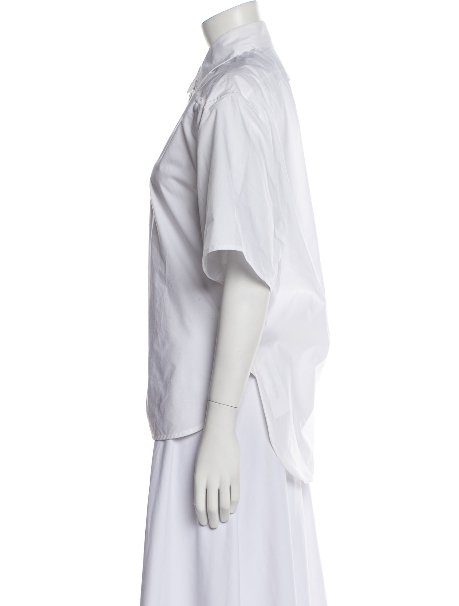 Bottega Veneta Short Sleeve Button-Up Top