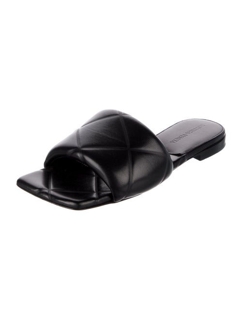 Bottega Veneta Quilted Pattern Leather Slides