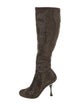 Bottega Veneta Suede Crystal Embellishments Sock Boots