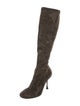 Bottega Veneta Suede Crystal Embellishments Sock Boots