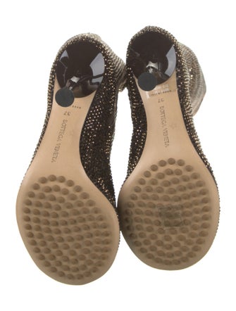 Bottega Veneta Suede Crystal Embellishments Sock Boots