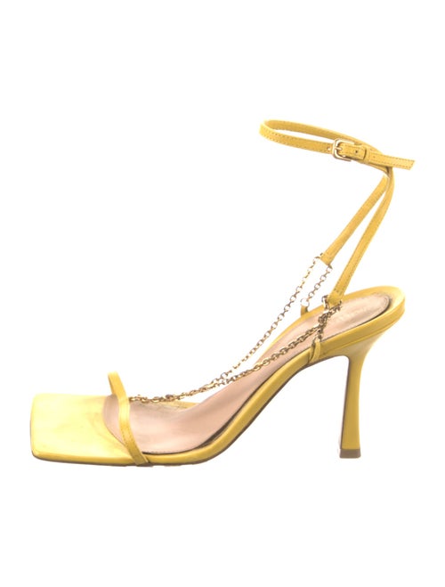 Bottega Veneta Leather Chain-Link Accents Sandals
