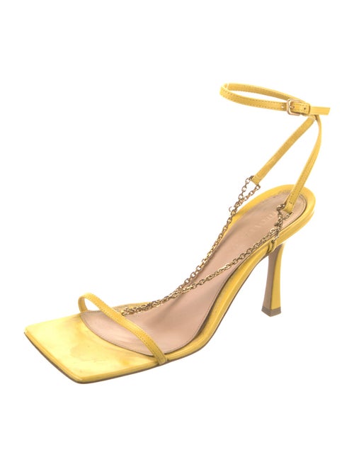 Bottega Veneta Leather Chain-Link Accents Sandals