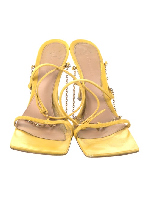 Bottega Veneta Leather Chain-Link Accents Sandals