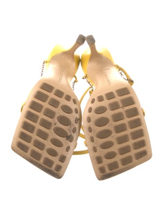 Bottega Veneta Leather Chain-Link Accents Sandals