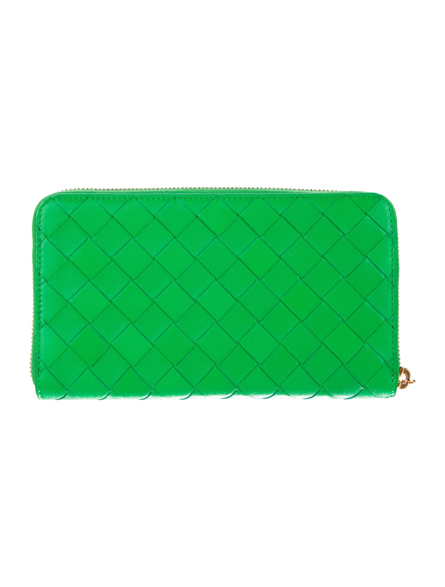 Bottega Veneta Leather Printed Continental Wallet