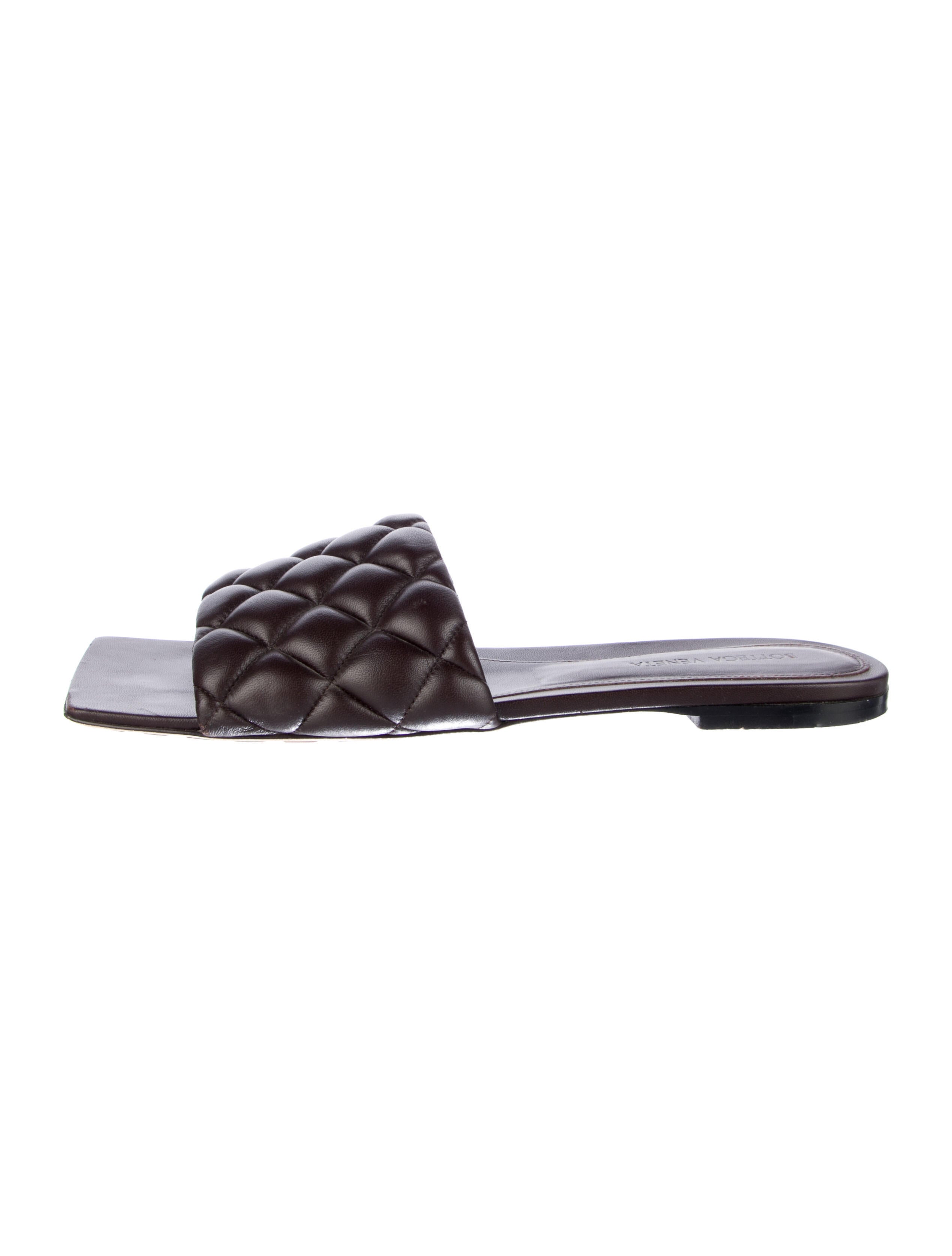 Bottega Veneta Quilted Pattern Leather Slides