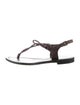 Bottega Veneta Leather T-Strap Sandals