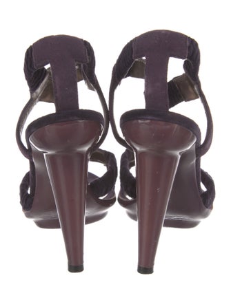 Bottega Veneta Suede T-Strap Sandals