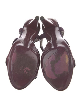 Bottega Veneta Suede T-Strap Sandals