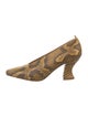 Bottega Veneta Snakeskin Animal Print Pumps