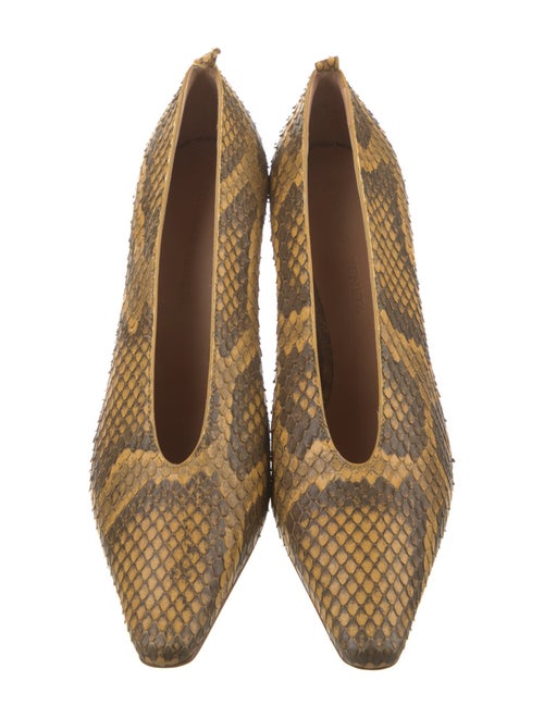 Bottega Veneta Snakeskin Animal Print Pumps