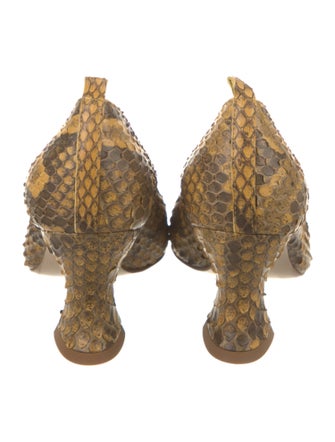Bottega Veneta Snakeskin Animal Print Pumps