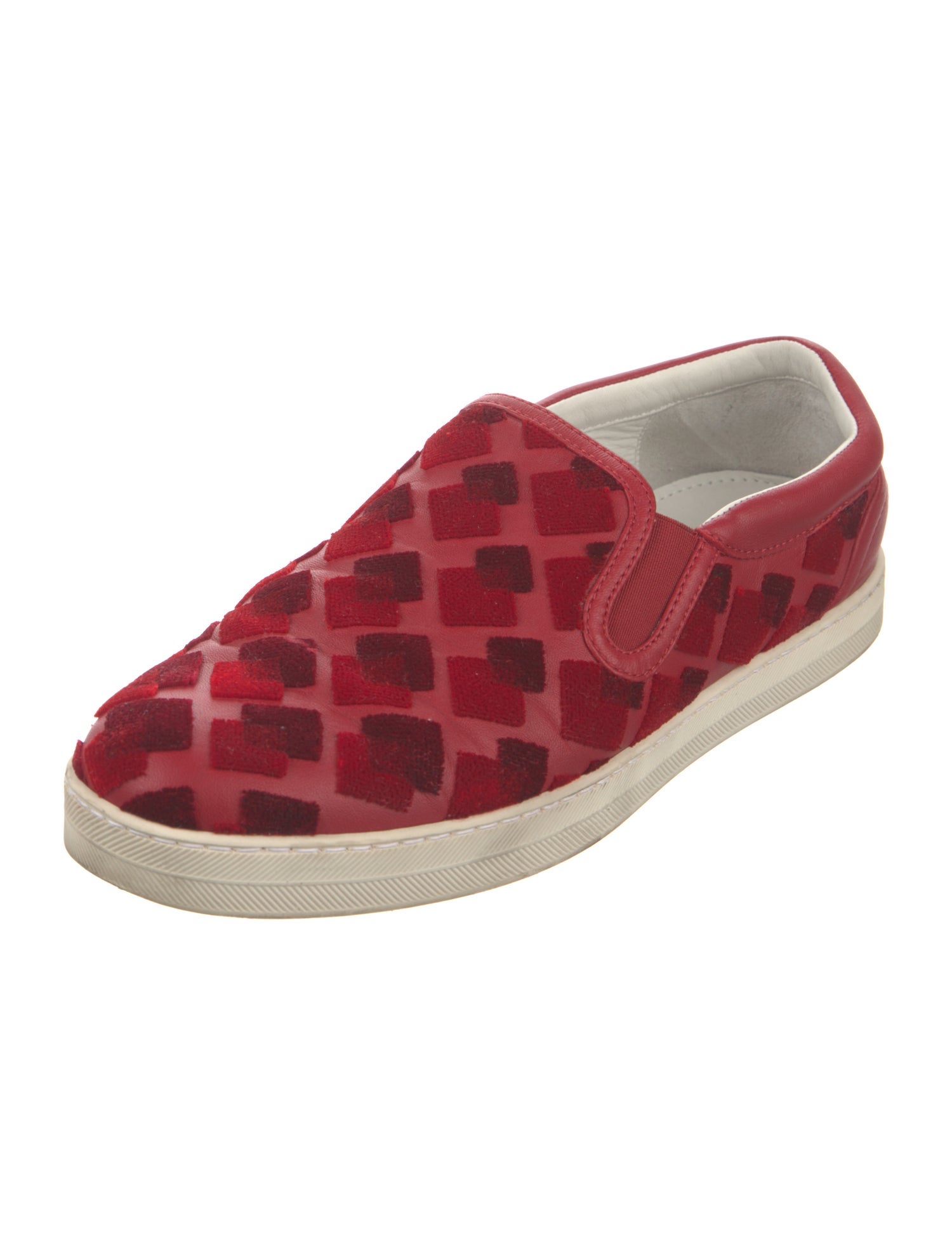 Bottega Veneta Leather Printed Sneakers