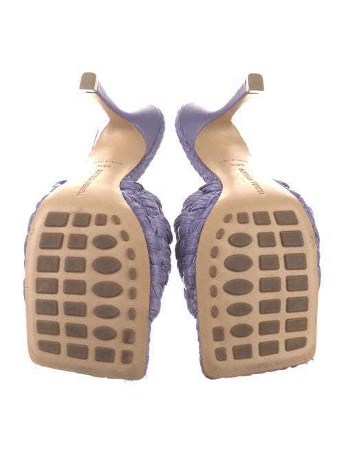 Bottega Veneta Intrecciato Weave Raffia Slides