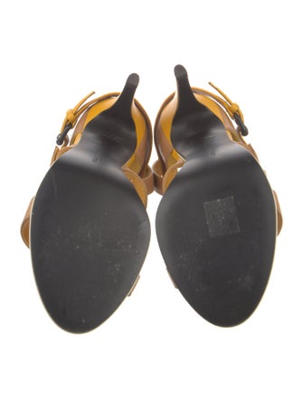 Bottega Veneta Leather Colorblock Pattern Sandals