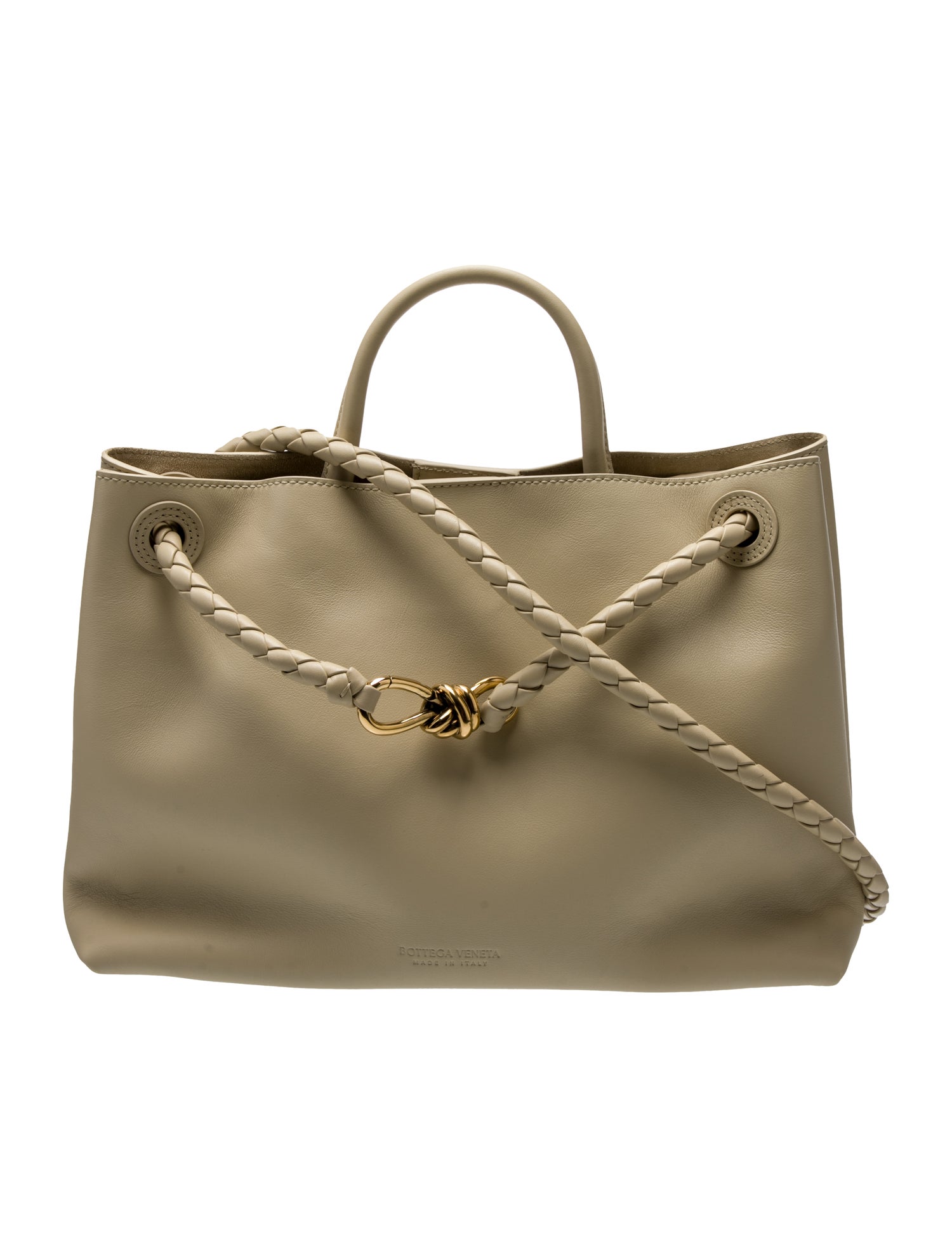 Bottega Veneta Leather Andiamo Medium