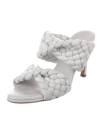 Bottega Veneta Intrecciato Weave Leather Slides