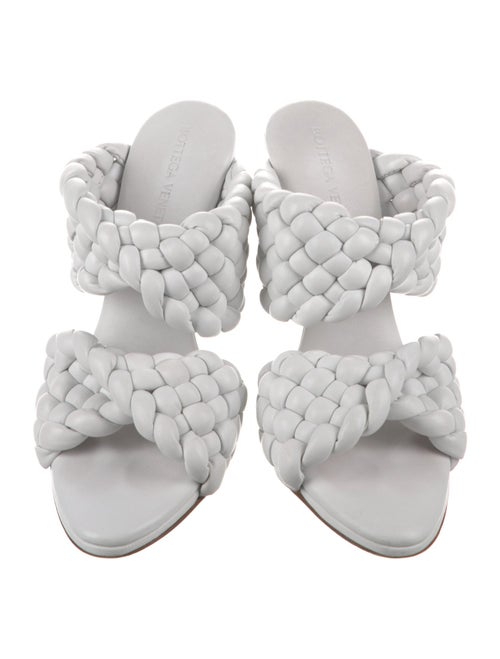 Bottega Veneta Intrecciato Weave Leather Slides