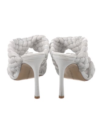 Bottega Veneta Intrecciato Weave Leather Slides