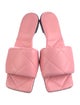 Bottega Veneta Quilted Pattern Leather Slides