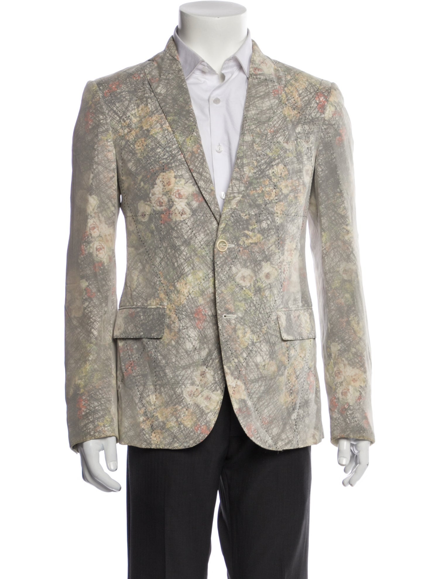 Bottega Veneta Floral Print Blazer