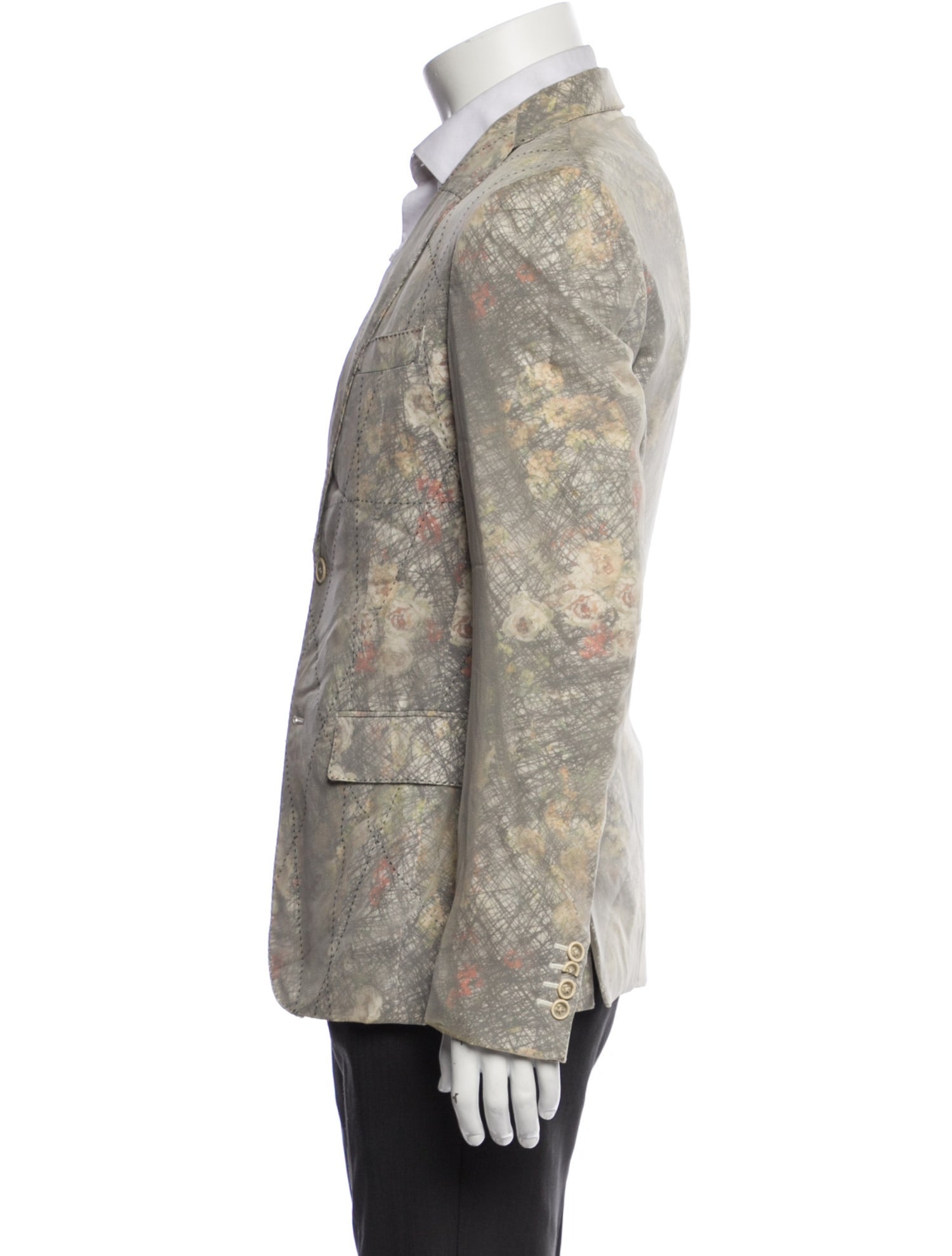 Bottega Veneta Floral Print Blazer