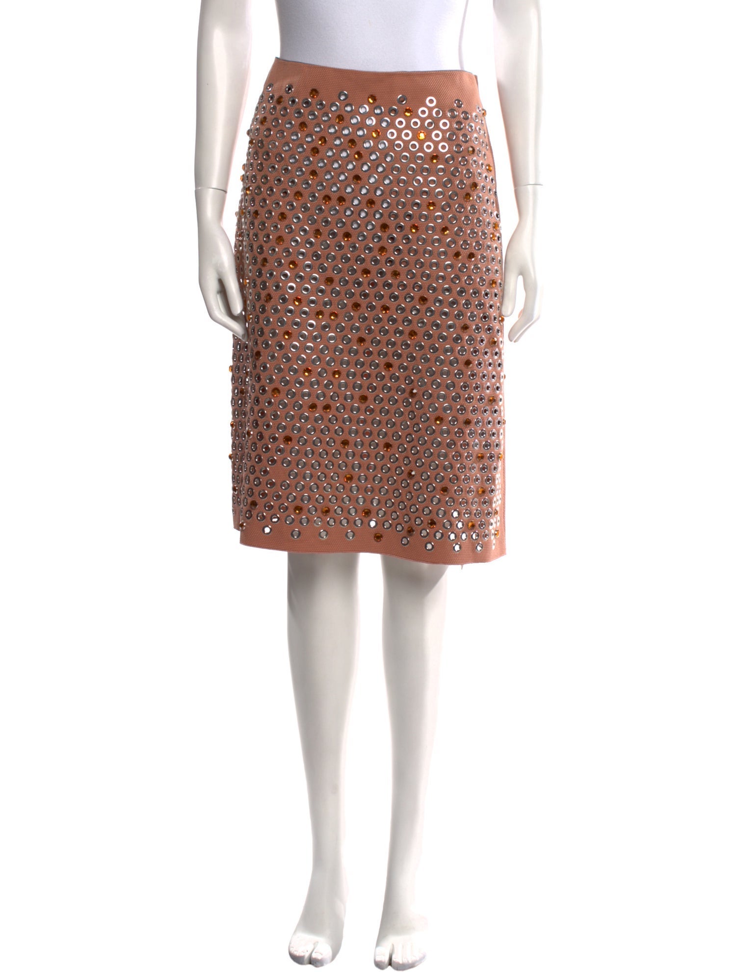 Bottega Veneta Crystal Embellishments Knee-Length Skirt w/ Tags
