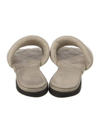 Bottega Veneta Intrecciato Weave Leather Slides