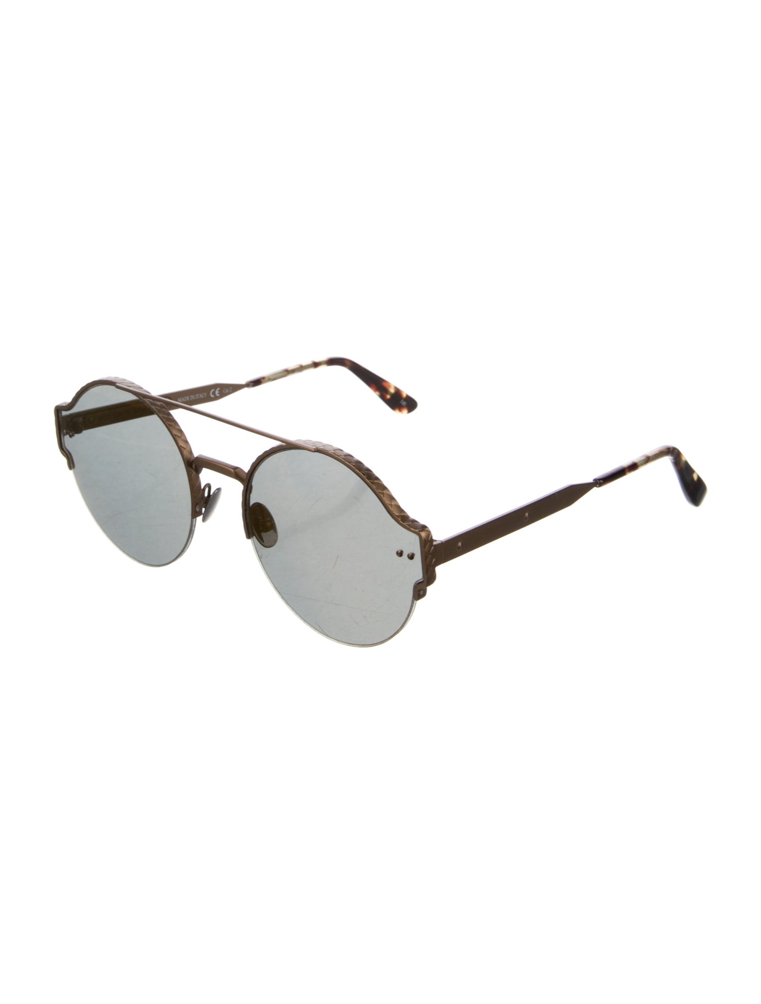 Bottega Veneta Round Tinted Sunglasses