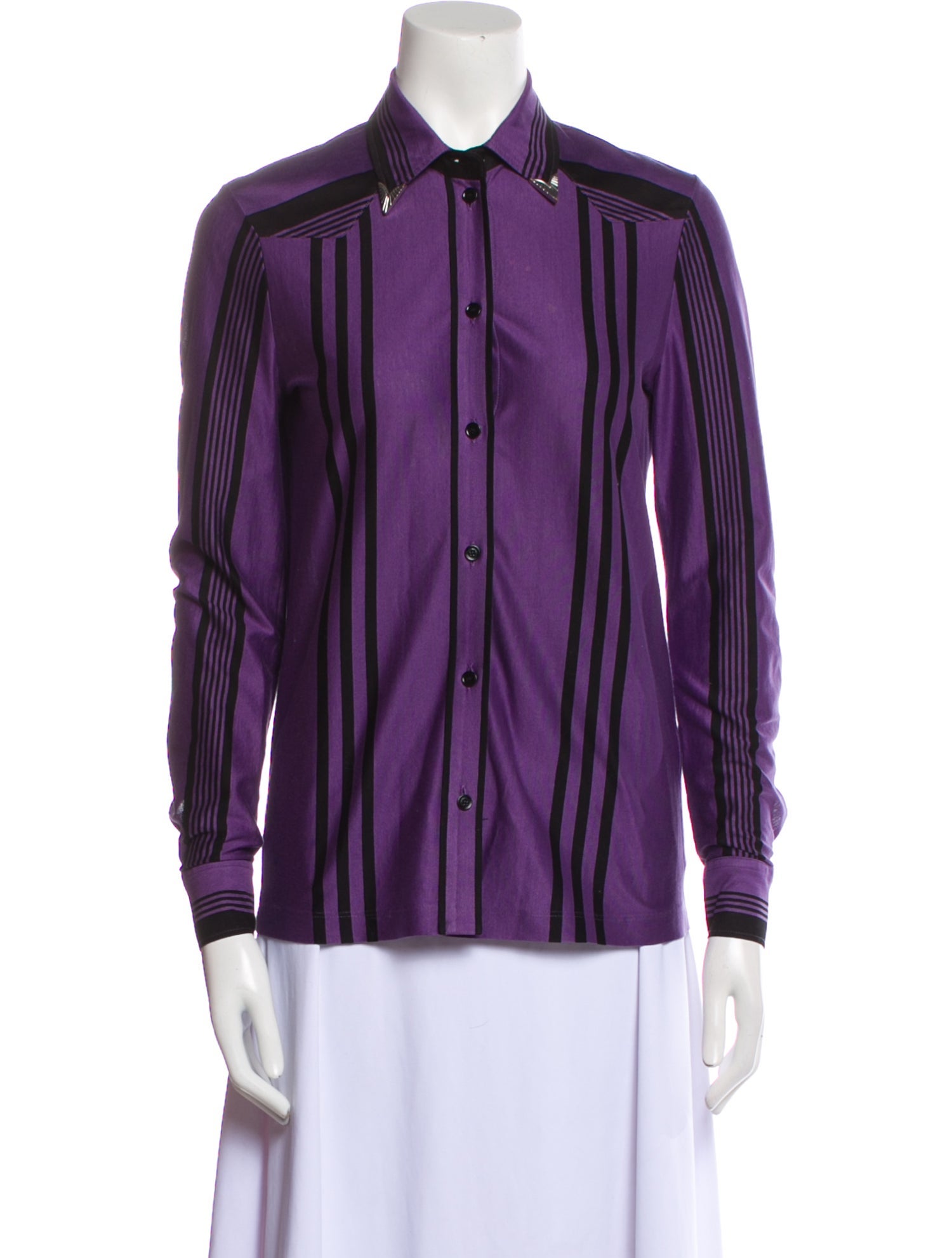 Bottega Veneta Long Sleeve Button-Up Top