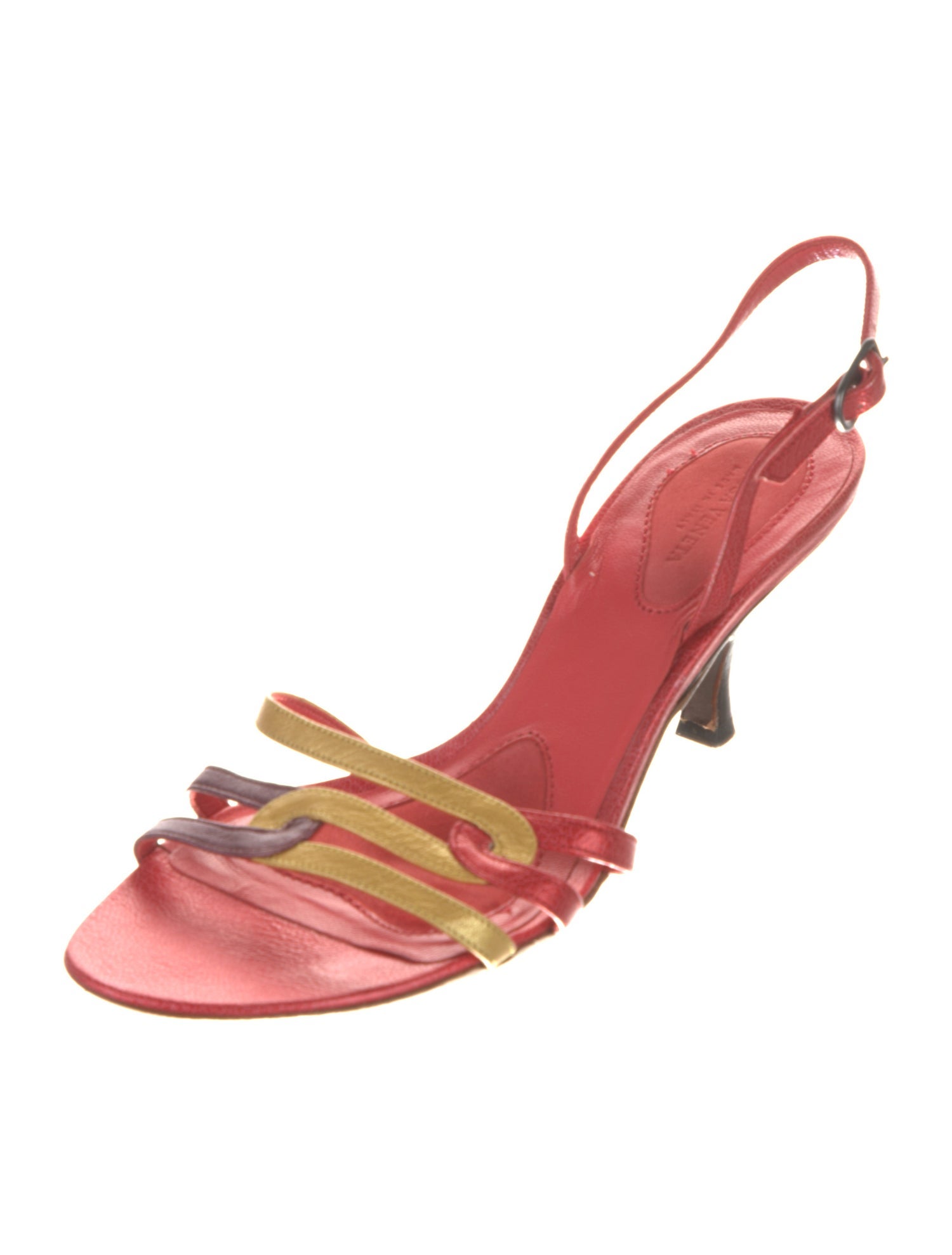 Bottega Veneta Leather Slingback Sandals