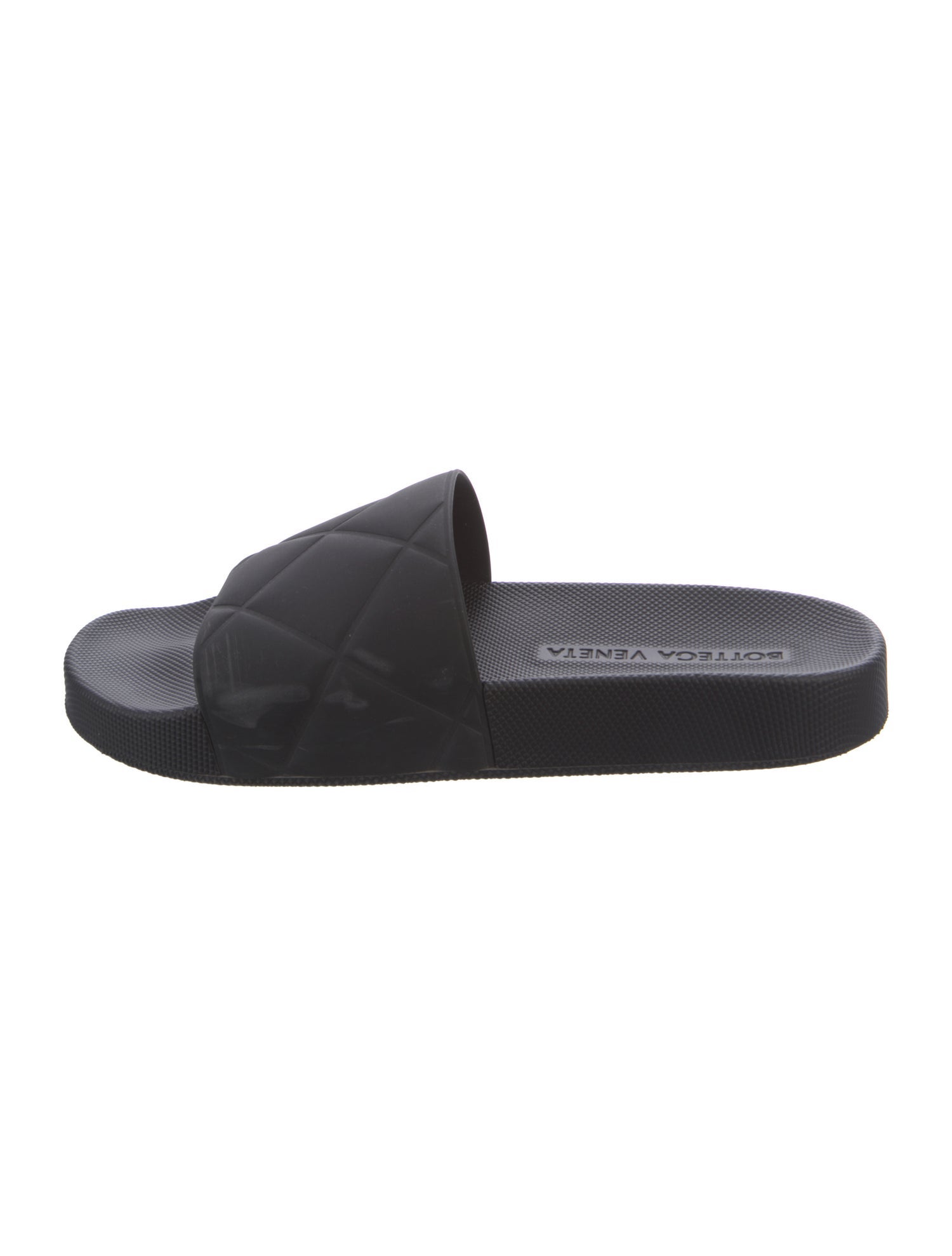 Bottega Veneta Quilted Pattern Rubber Slides