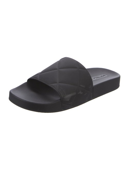 Bottega Veneta Quilted Pattern Rubber Slides