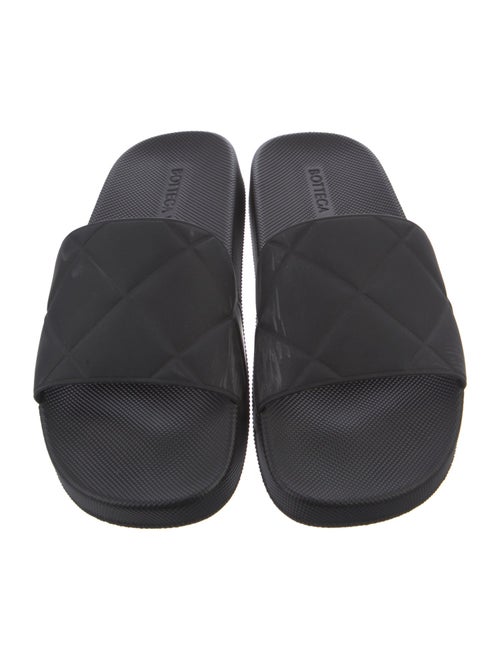 Bottega Veneta Quilted Pattern Rubber Slides